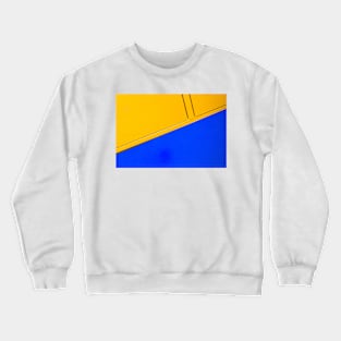 Abstract in blue and yellow Crewneck Sweatshirt